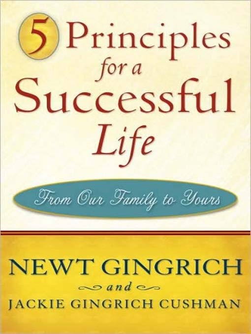 Title details for 5 Principles for a Successful Life by Jackie Gingrich Cushman - Wait list